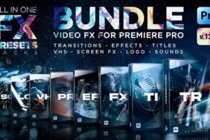 Videohive FX Presets Bundle for Premiere Pro Transitions Titles Effects VHS LUTs Logo Sounds V.12